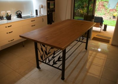 Timber slab table