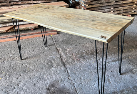 live edge timber dining table made from timber slab