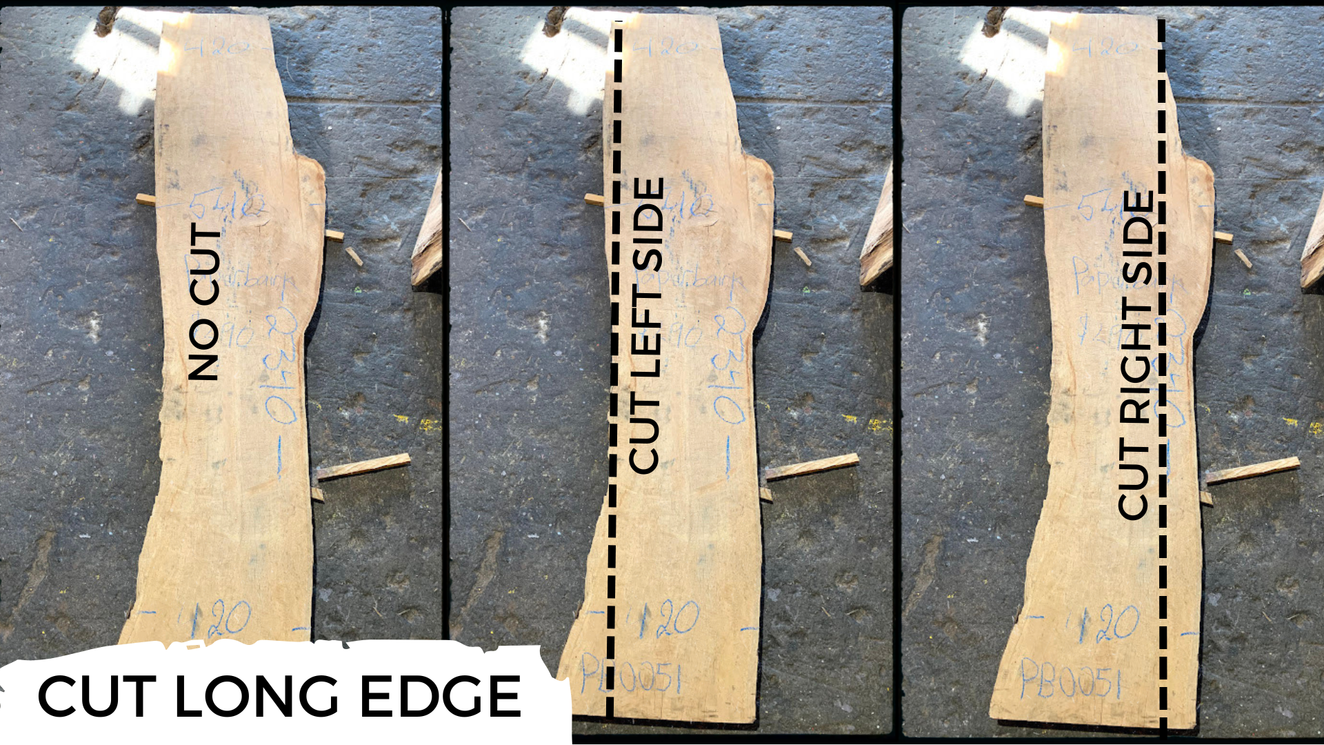 timber slabs