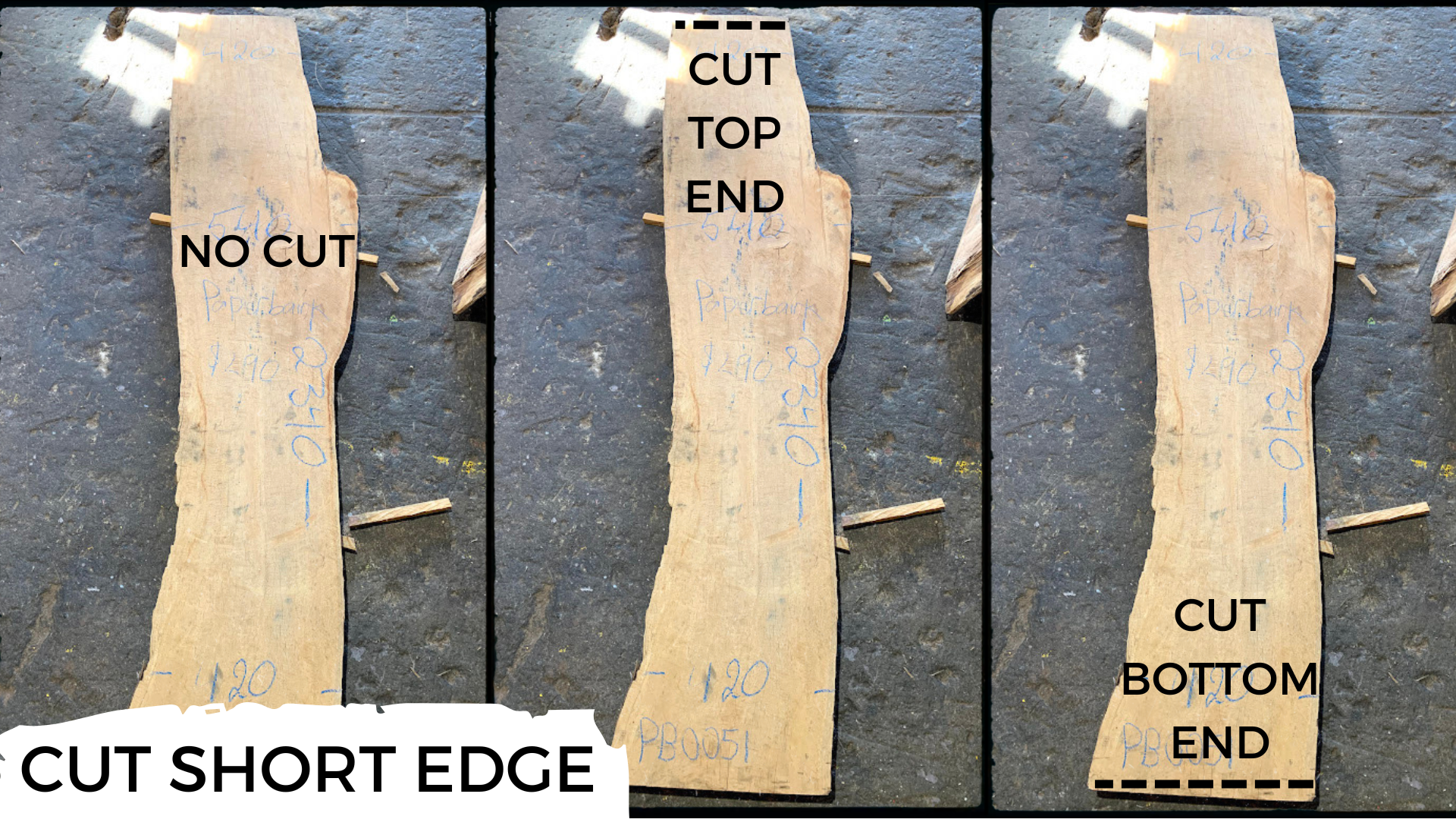 timber slabs